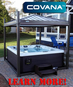 Buy a Covana automated Gazebo for your hot tub.