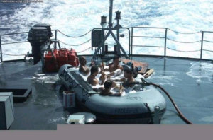 Hot tub on aircraft carrier