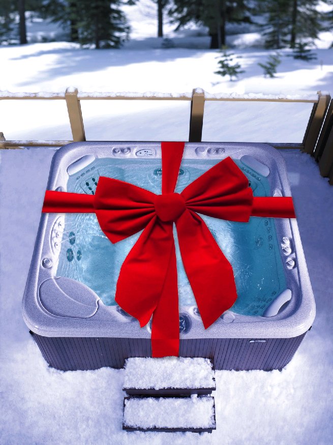 Best Christmas Present? Husband Arranges Surprise Hot Tub Delivery