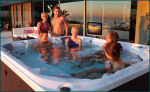 Hot Spring Spas Integrated Wireless Sound System with TV