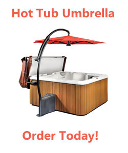 Hot tub umbrella