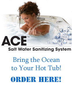 Order the Ace Salt Water Sanitizing System and bring the ocean to your hot tub!