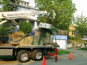 Olympic Hot Tub Crane Delivery