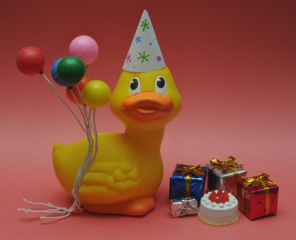 Quacky Birthday Rubbber Duckie