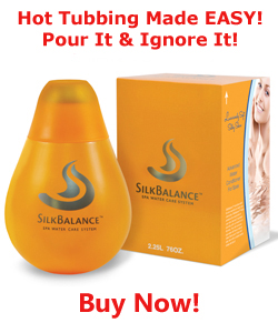 Buy SilkBalance and stop itchy skin from harsh hot tub chemicals and automatically balance your hot tub water chemistry. Pour it and ignore it!