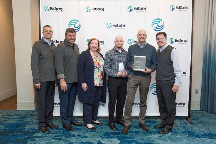 Olympic Hot Tub receives two honors at Hot Spring’s International Dealer Conference